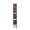 Nilkamal Cliff 4 Tier Bookshelf (Urban Walnut / Oak White)