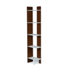 Nilkamal Cliff 5 Tier Bookshelf (Urban Walnut / Oak White)