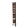 Nilkamal Cliff 5 Tier Bookshelf (Urban Walnut / Oak White)