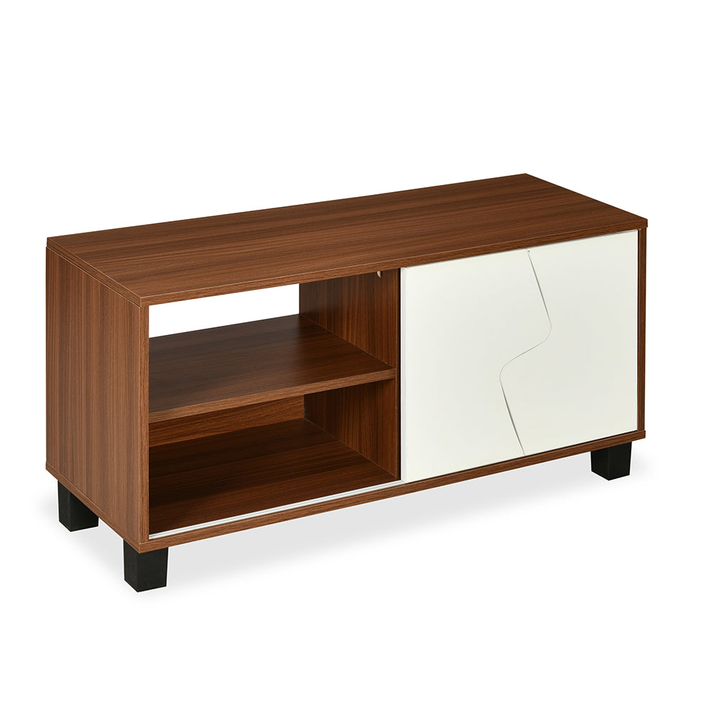 Nilkamal Clive TV Unit (Walnut and White)