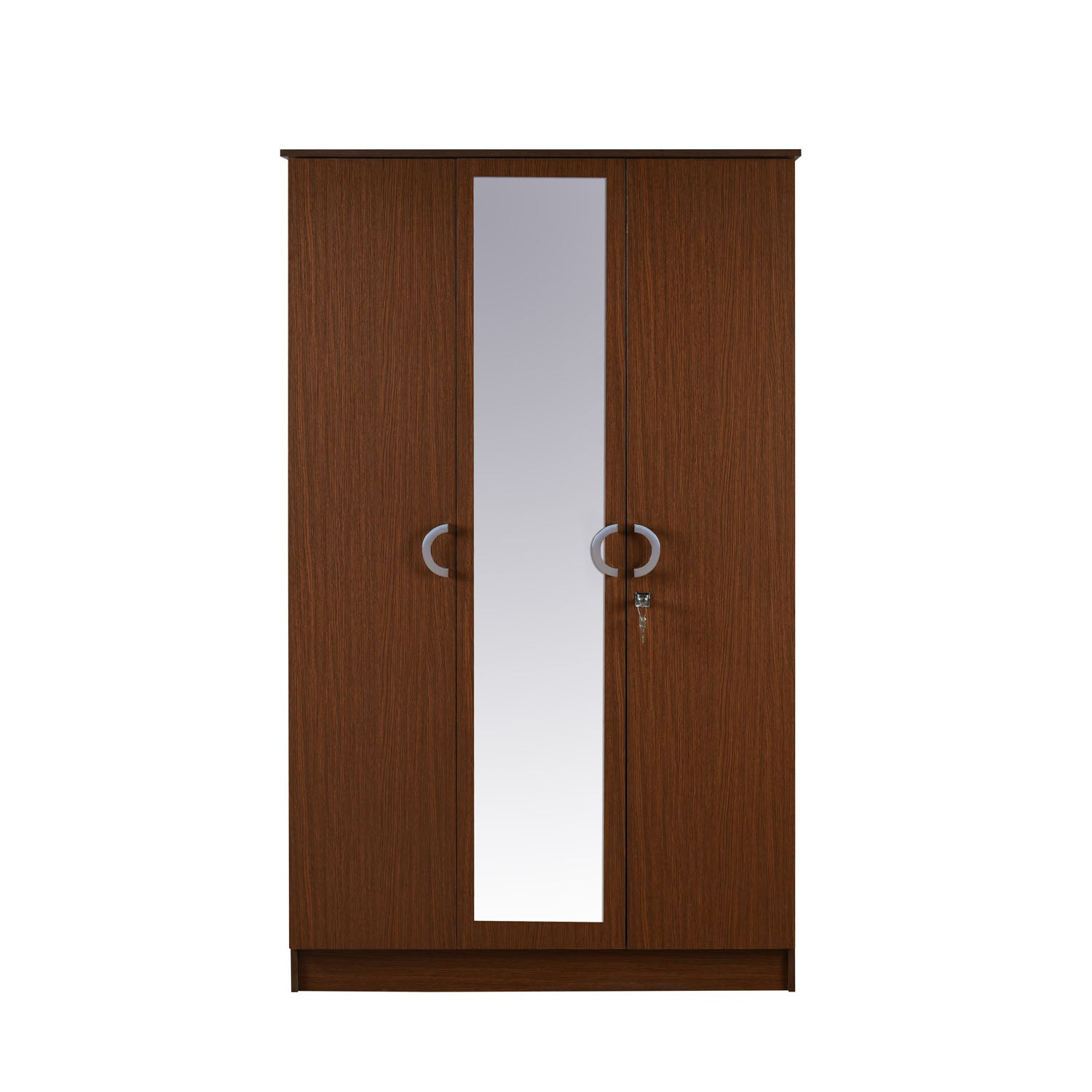 Massif 3 Door Wardrobe With Mirror (Urban Walnut)