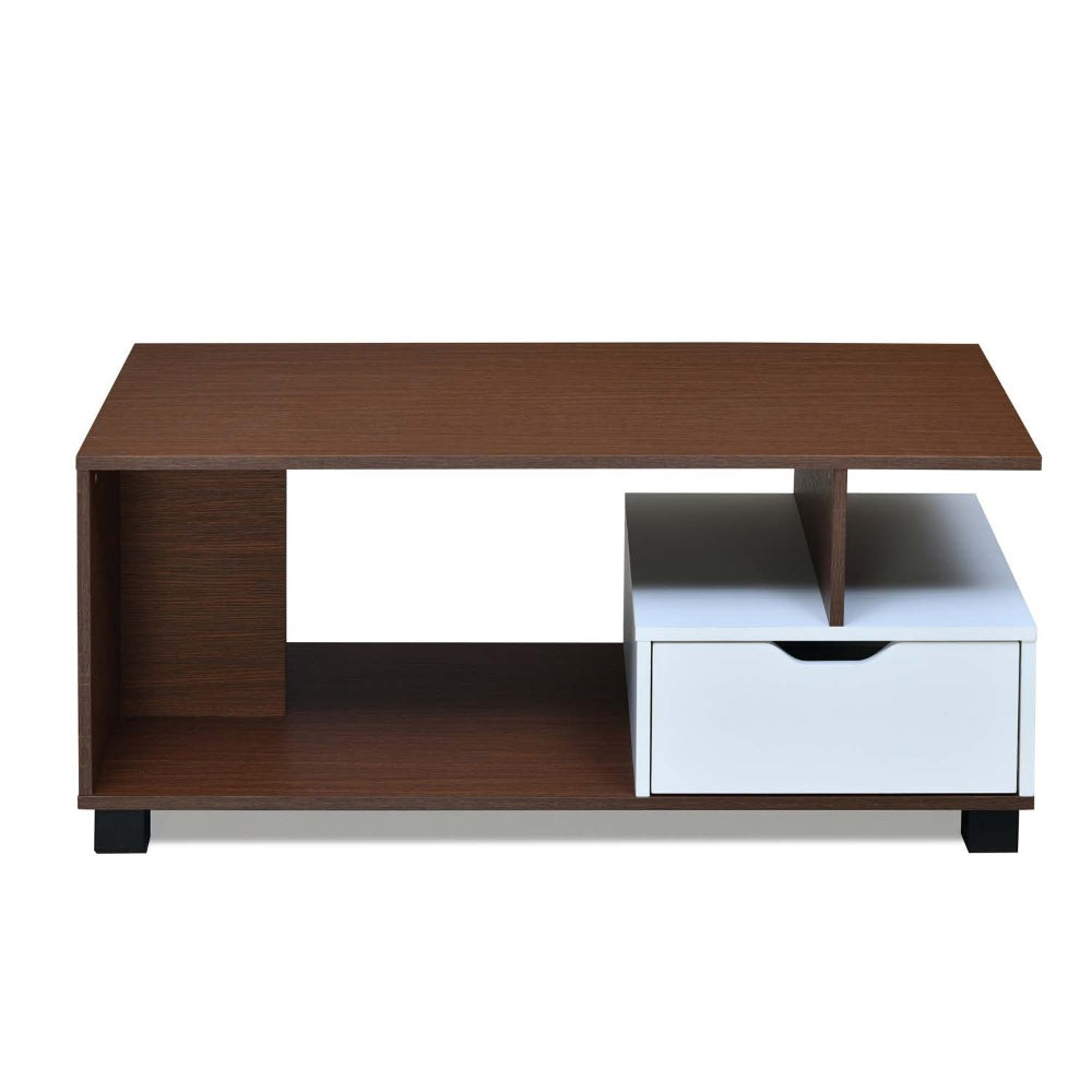 Nilkamal Denzel Coffee Table (Urban Walnut / Oak White)