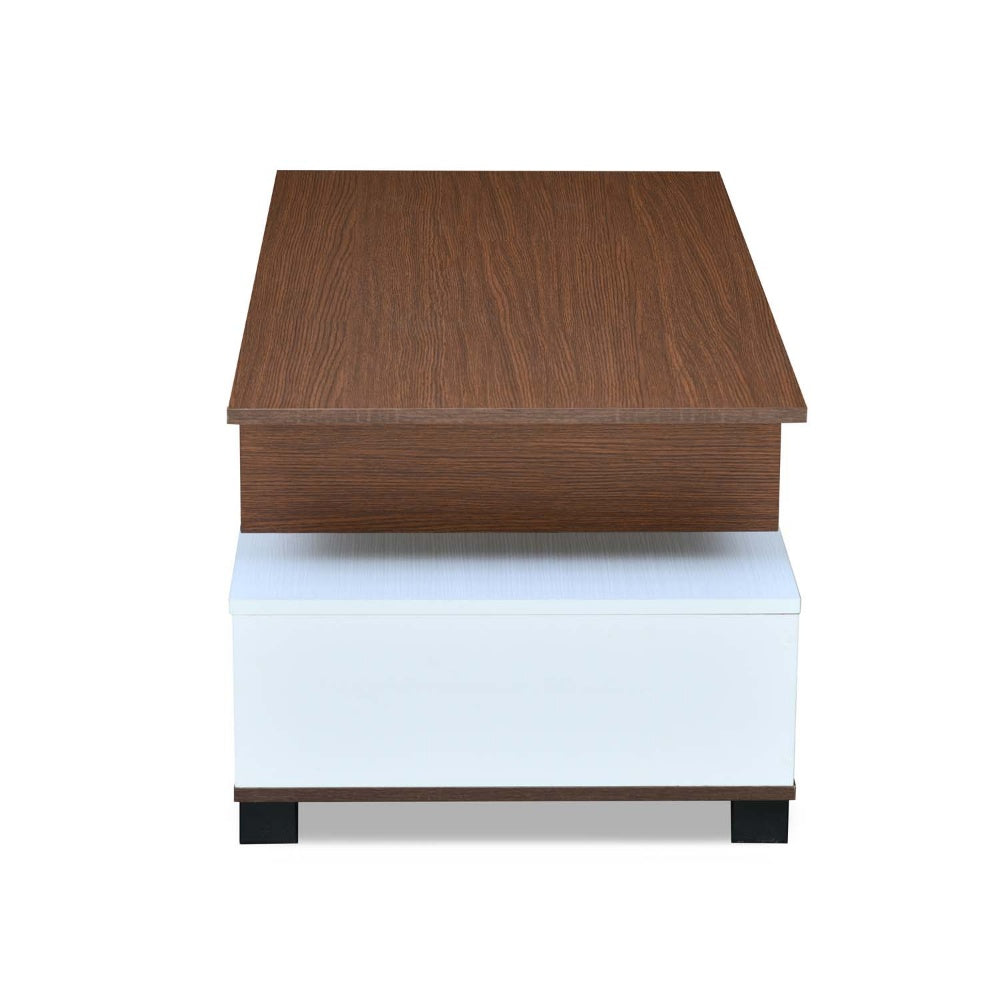 Nilkamal Denzel Coffee Table (Urban Walnut / Oak White)