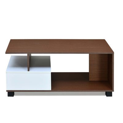 Nilkamal Denzel Coffee Table (Urban Walnut / Oak White)