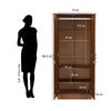 Nilkamal Massif 2 Door Wardrobe (Urban Walnut)