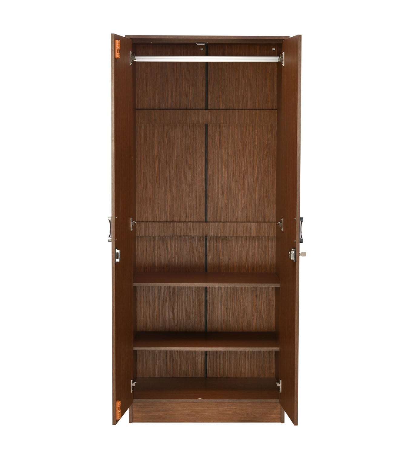 Massif 2 Door Wardrobe With Mirror (Urban Walnut)