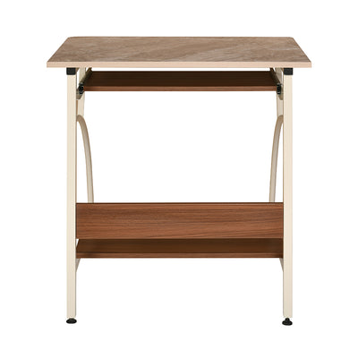 Nilkamal Alwin Computer Table (Walnut and Ivory)