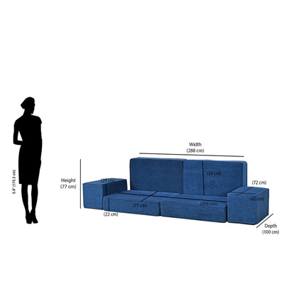 Nilkamal Bounce Sofa (Blue)