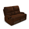 Nilkamal Matt 2 Seater Recliner Sofa with Cup Holder (Cocoa) - Slight Side View