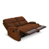 Nilkamal Matt 2 Seater Recliner Sofa with Cup Holder (Cocoa) - Extended Slight Side View