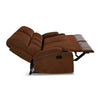 Nilkamal Matt 2 Seater Recliner Sofa with Cup Holder (Cocoa) - Extended Side View