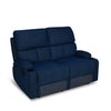Nilkamal Matt 2 Seater Recliner Sofa with Cup Holder (Blue)