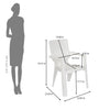 Nilkamal Ortho Comfort Plastic Arm Chair