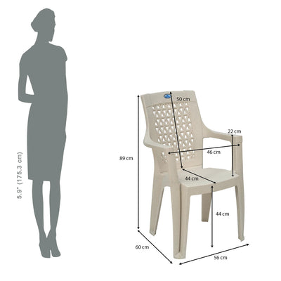 Nilkamal Elevate Plastic Arm Chair