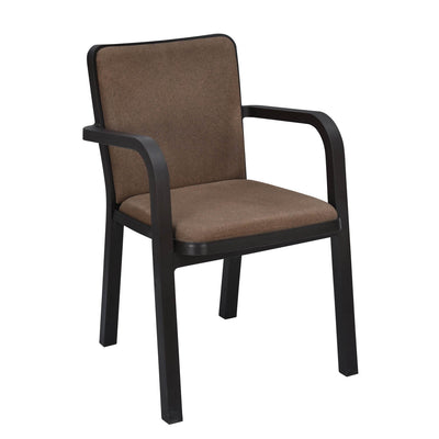 Nilkamal Luxe Chairs and Glass Top Coffee Table Plastic Outdoor Set (Season Rust Brown & Weather Brown)