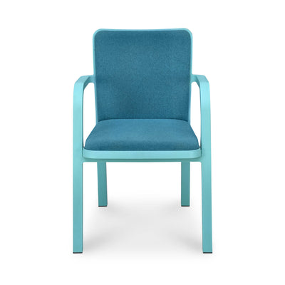 Nilkamal Luxe Full-Back Cushioned Plastic Chair - Front View