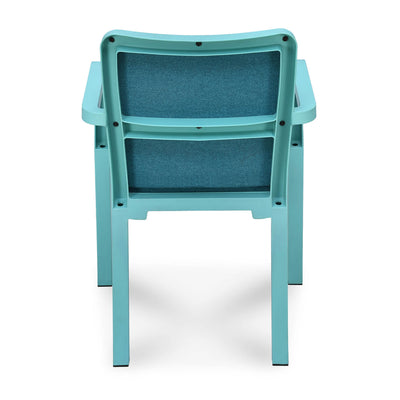 Nilkamal Luxe Full-Back Cushioned Plastic Chair - Back View