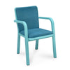 Nilkamal Luxe Full-Back Cushioned Plastic Chair - Slight Side View