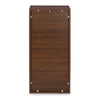 Nilkamal Sear 3 Tier Storage Cabinet (Classic Walnut & White)