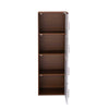 Nilkamal Sear 4 Tier Storage Cabinet (Classic Walnut & White)