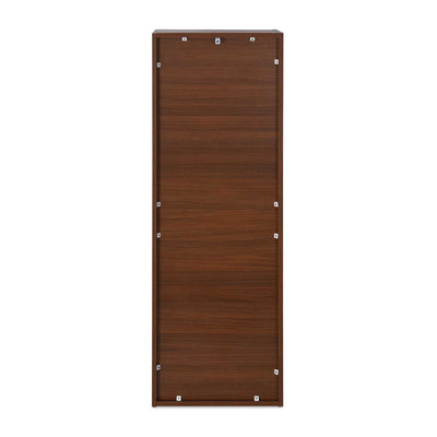 Nilkamal Sear 4 Tier Storage Cabinet (Classic Walnut & White)