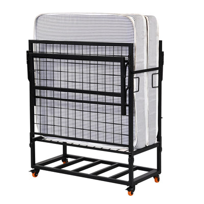 Nilkamal Zoe Folding Bed with Mattress (Black)