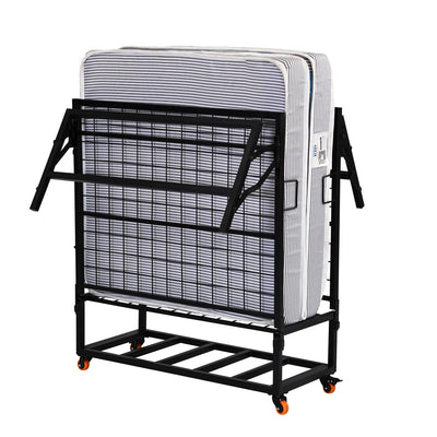 Nilkamal Zoe Folding Bed with Mattress (Black)