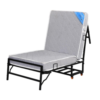 Nilkamal Zoe Folding Bed with Mattress (Black)