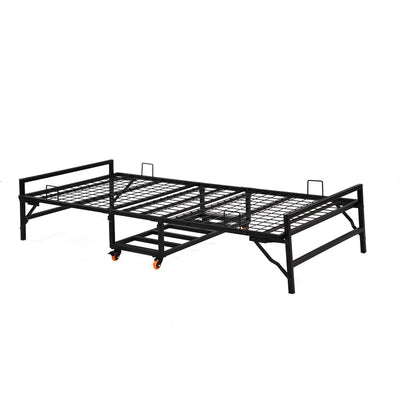 Nilkamal Zoe Folding Bed with Mattress (Black)