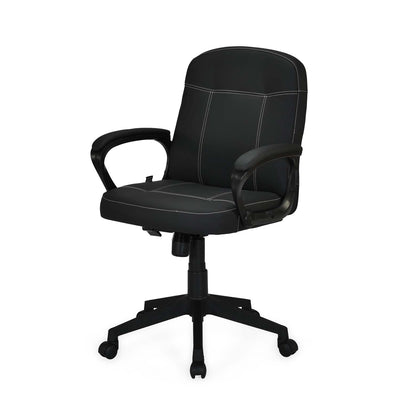 Nilkamal Mayor Low Back Office Chair (Black)