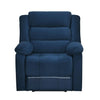 Nilkamal Sierra 1 Seater Manual Recliner Sofa (Blue) - Front View