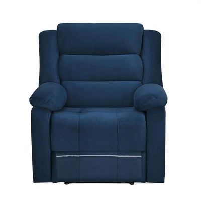 Nilkamal Sierra 1 Seater Manual Recliner Sofa (Blue)