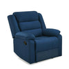 Nilkamal Sierra 1 Seater Manual Recliner Sofa (Blue) - Slight Side View