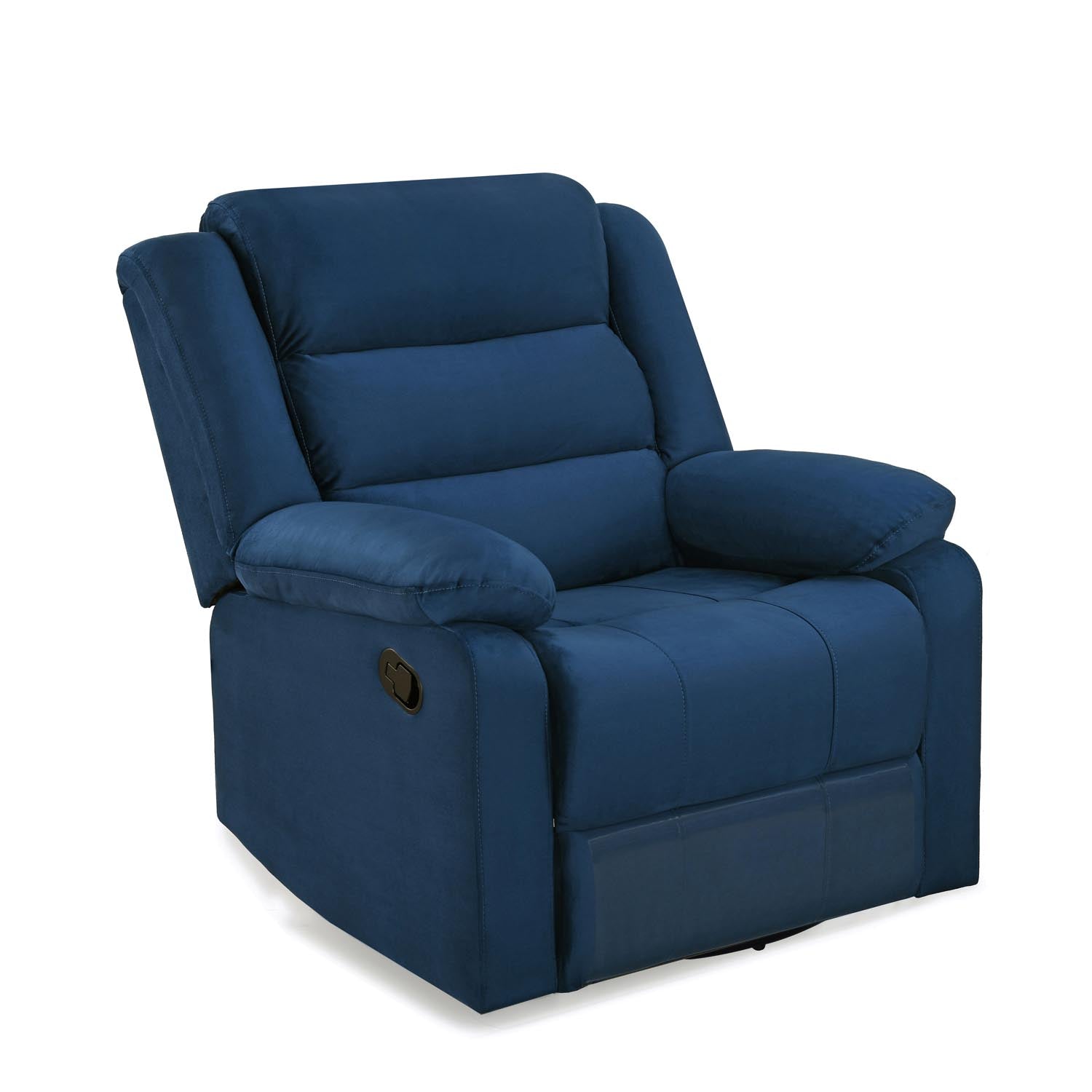 Nilkamal Sierra 1 Seater Rocker & Swivel Recliner Sofa (Blue)