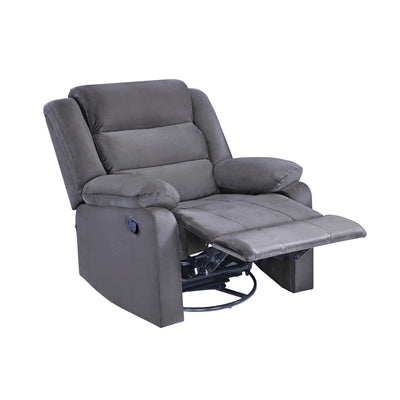 Nilkamal Sierra 1 Seater Rocker & Swivel Recliner Sofa (Brown)