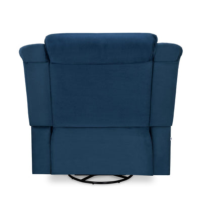 Nilkamal Sierra 1 Seater Rocker & Swivel Recliner Sofa (Blue)