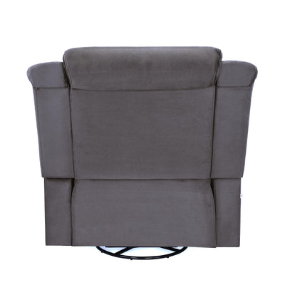 Nilkamal Sierra 1 Seater Rocker & Swivel Recliner Sofa (Brown)