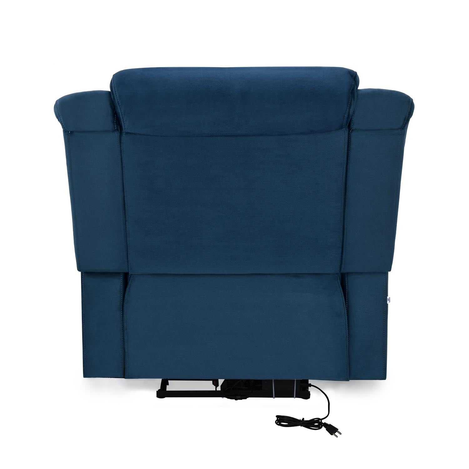 Nilkamal Sierra 1 Seater Electric Recliner Sofa (Blue)