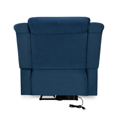 Nilkamal Sierra 1 Seater Electric Recliner Sofa (Blue)