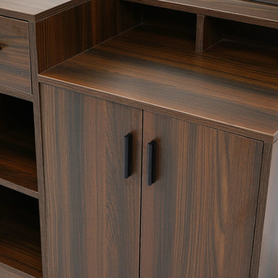 Nilkamal Dyson Dresser with Mirror (Classic Walnut)