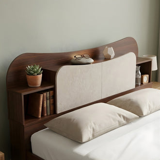 Nilkamal Daffodil King Bed with Box Storage (Walnut)