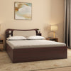 Nilkamal Daffodil King Bed with Box Storage (Walnut)
