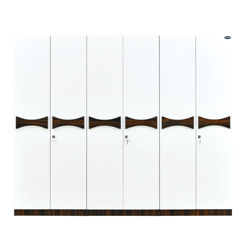 Nilkamal Estana 6 Door Wardrobe (Brown)