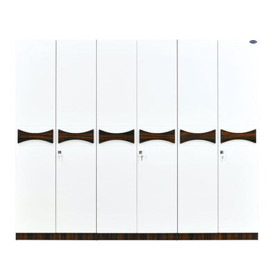 Nilkamal Estana 6 Door Wardrobe (Brown)