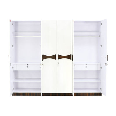 Nilkamal Estana 6 Door Wardrobe (Brown)