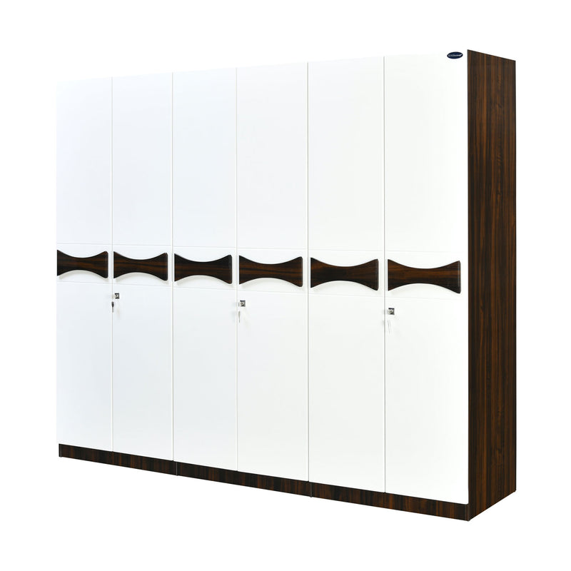 Nilkamal Estana 6 Door Wardrobe (Brown)