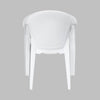 Nilkamal Exotica Plastic Arm Chair (Milky White) - Back View