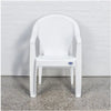 Nilkamal Exotica Plastic Arm Chair (Milky White) - Front View 2
