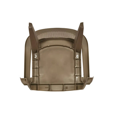 Nilkamal Exotica Plastic Arm Chair (Rattan Dark Beige) - Bottom View