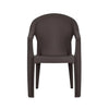 Nilkamal Exotica Plastic Arm Chair (Season Rust Brown) - Front View 2